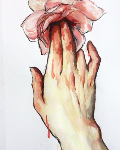 Руки акварелью