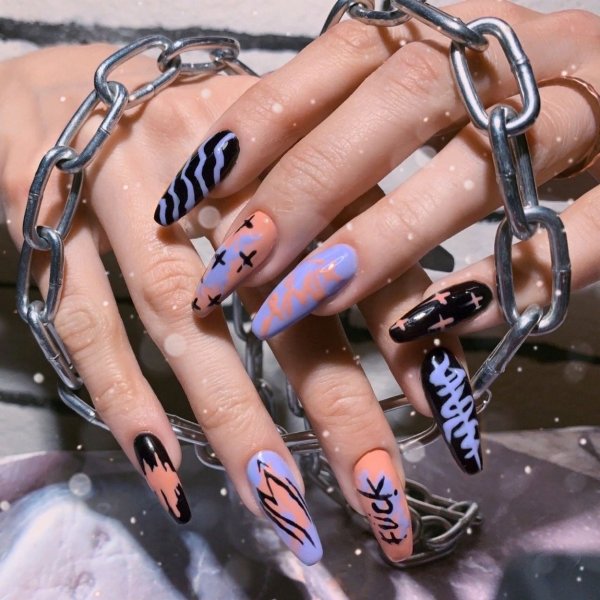 Длинные ногти Эстетика