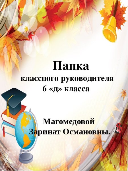 Папка классного руководителя