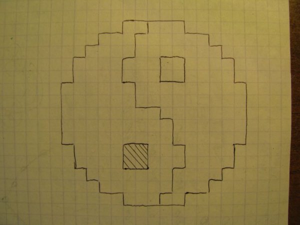 Рисунки по клеточкам карандашом