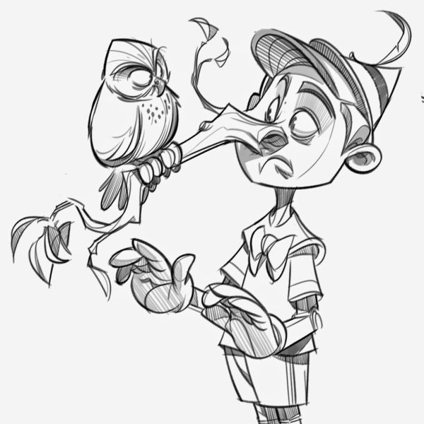 Эскизы персонажей