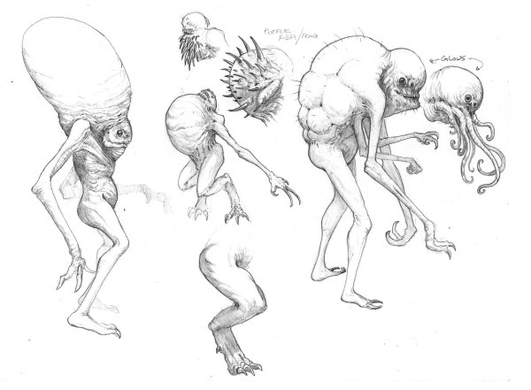 Нарисовать скетч монстра