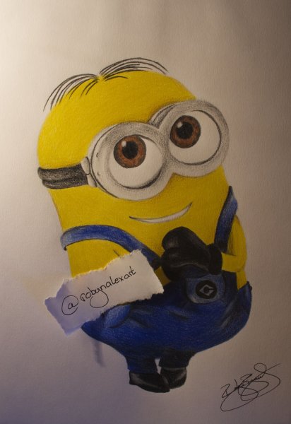Миньоны гуашью