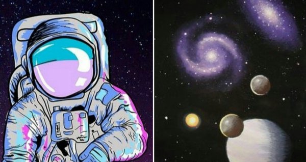 Арты в стиле космоса