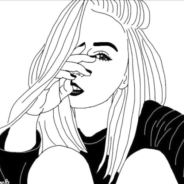 Чёрно белые девочки