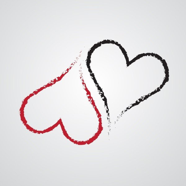 Сердечко карандашом