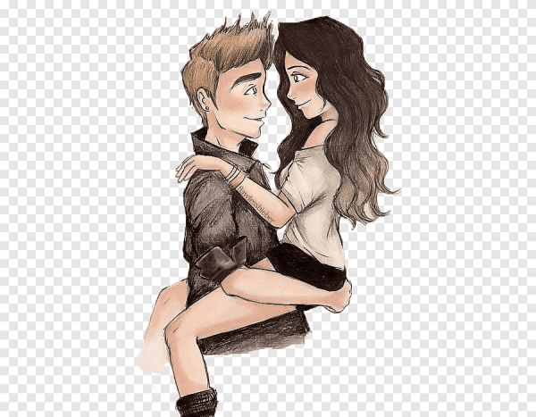 Нарисованные парень с девушкой крутые