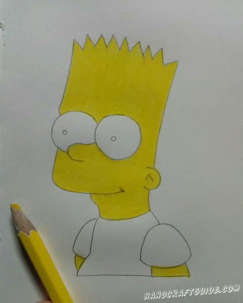 Барт симпсон порисовать