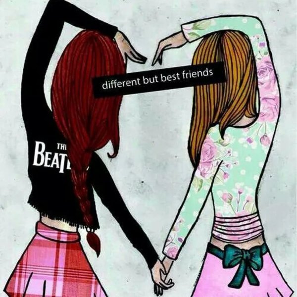 Рисунки для срисовки подруги