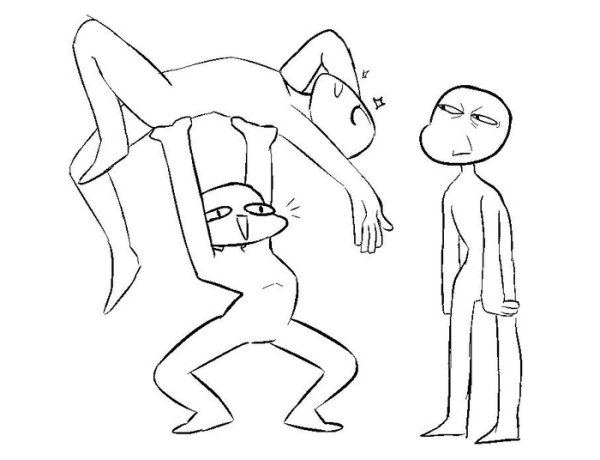 Забавные позы для рисования