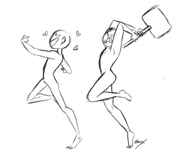 Позы для рисования