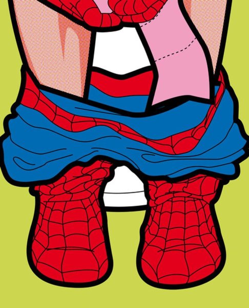 Человек паук поп арт