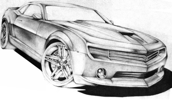 Bugatti Veyron нарисовать