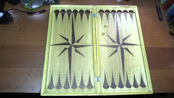 Нарды из оргстекла с подсветкой