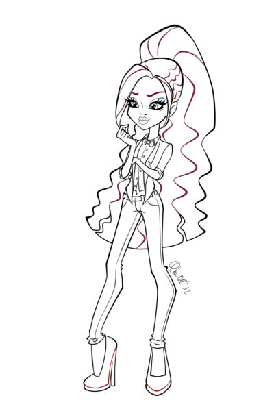 Монстер Хай срисовать
