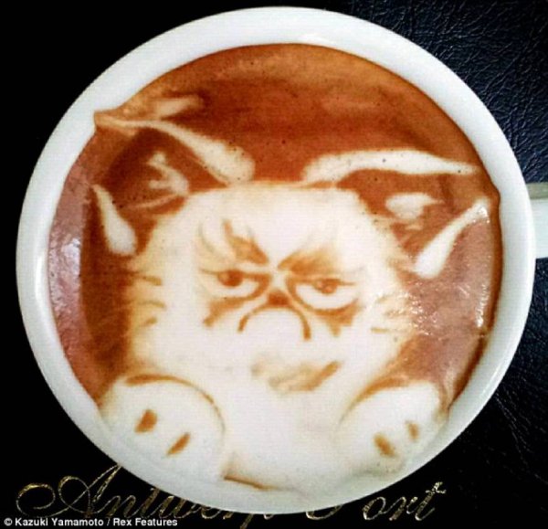 Надписи на кофейной пенке