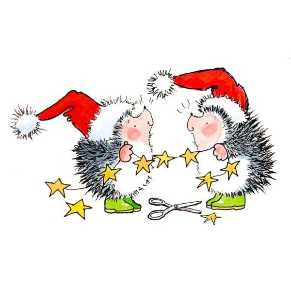 Наклейки новогодние маленькие