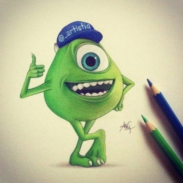 Микки Маус для срисовки