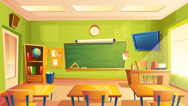 Фон класса в школе мультяшная