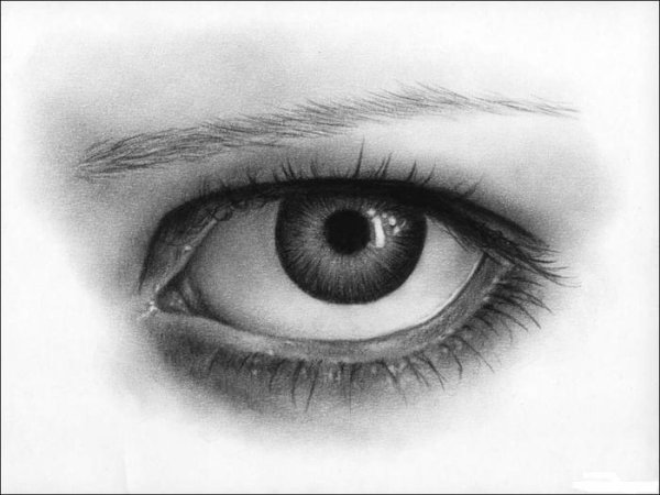 Зрачок карандашом