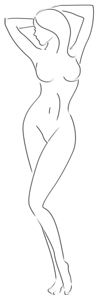 Контур женского тела