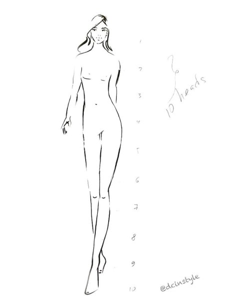 Эскиз женской фигуры