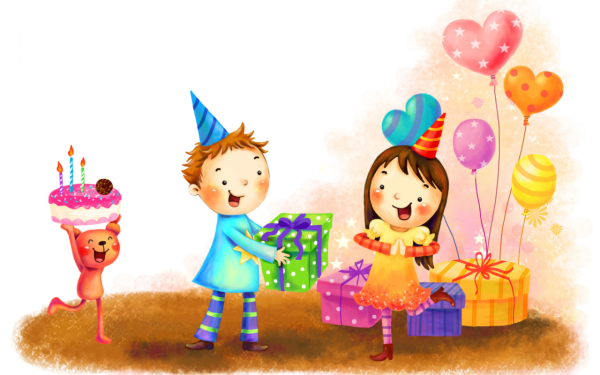 День рождения иллюстрация