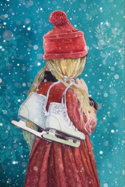 Зима в иллюстраторе