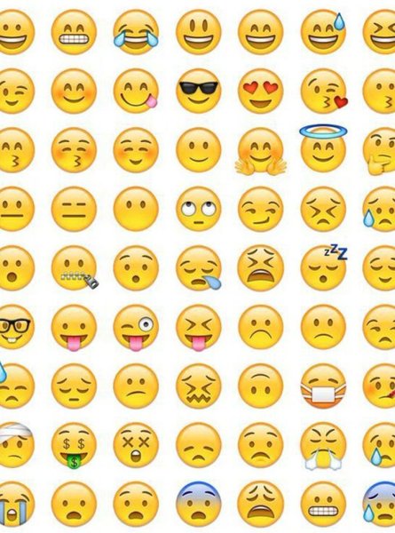 Много маленьких смайликов