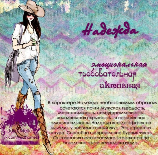 Имя Надежда