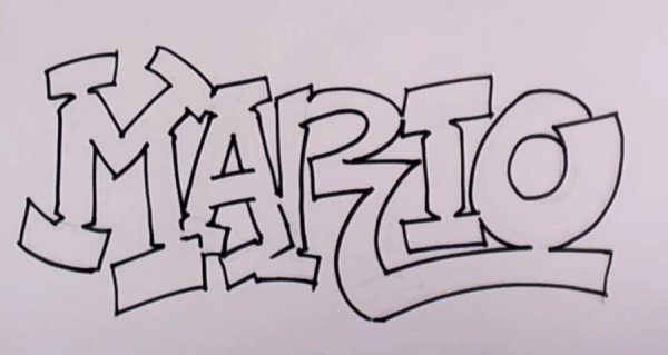 Граффити карандашом