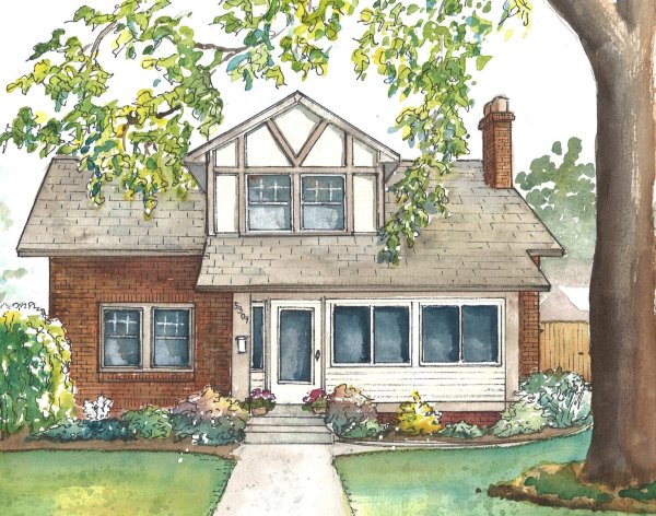 Дом рисунок