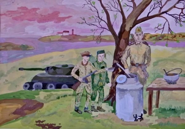 Детские рисунки на тему война карандашом