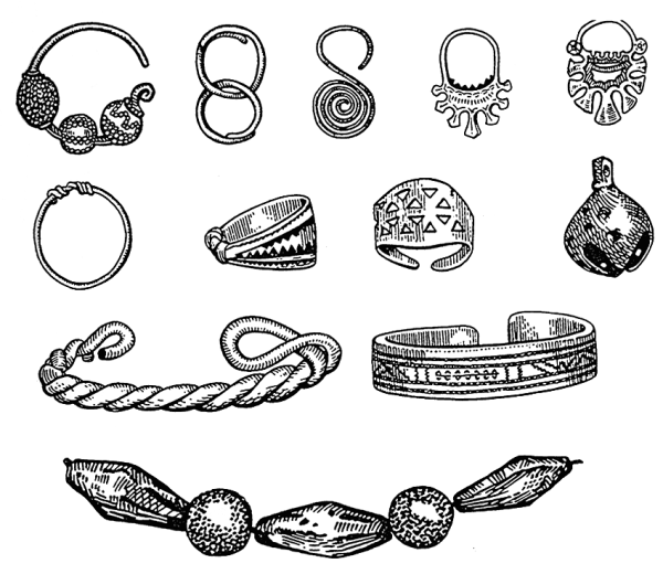 Женские украшения рисунок