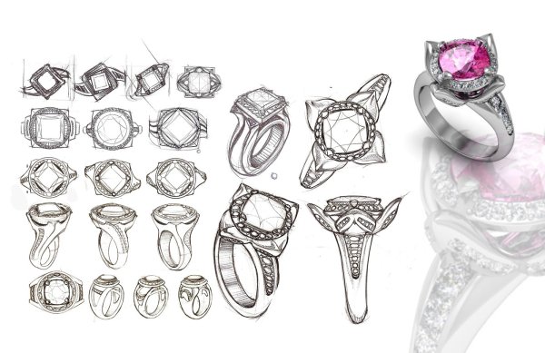 Эскизы ювелирных изделий