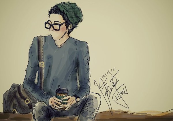 Парень в мультяшном стиле