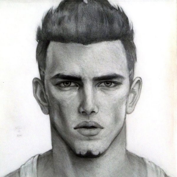 Нарисовать лицо мужчины