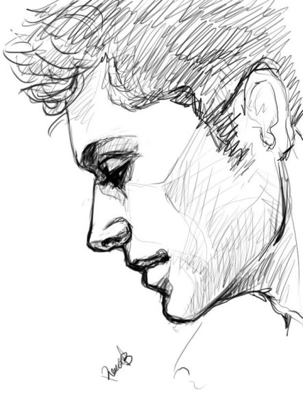 Дин Винчестер скетч арт