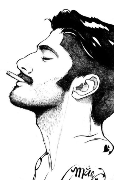 Мужчина в профиль