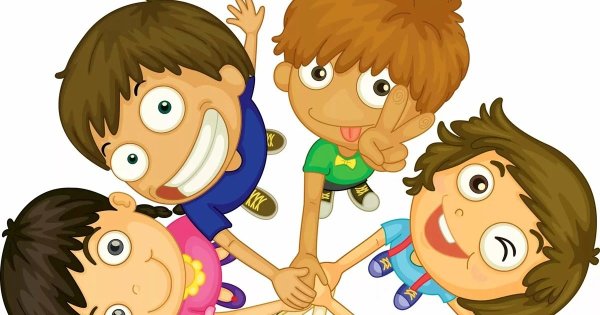 Дружные дети мультяшные
