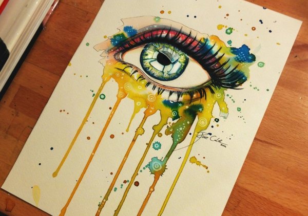 Рисунки для срисовки красками