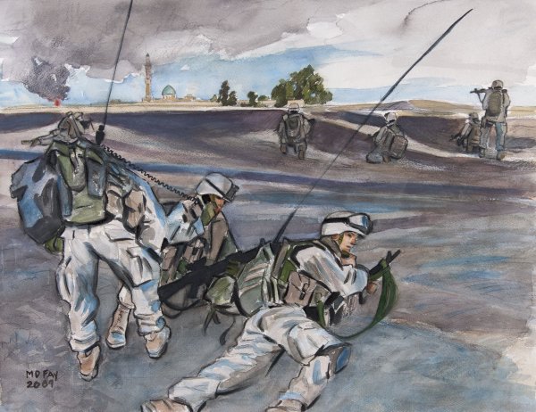 Военный рисунок профессиональный