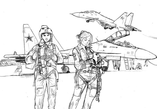 Военные рисунки