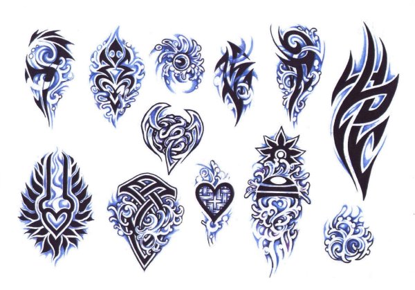 Тату в стиле трайбл