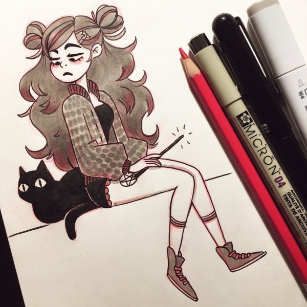 Рисунки карандашом прикольные