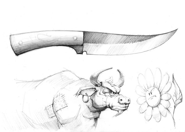 Эскизы ножей