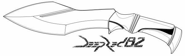 Раскраска ножи крутые