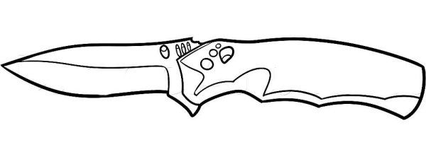 Раскраска нож