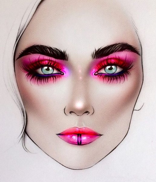 Фейсчарт Кара Делевинь