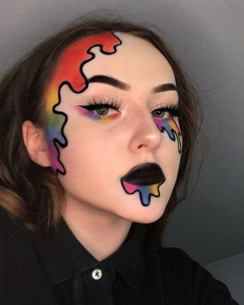 Макияж красивый необычный